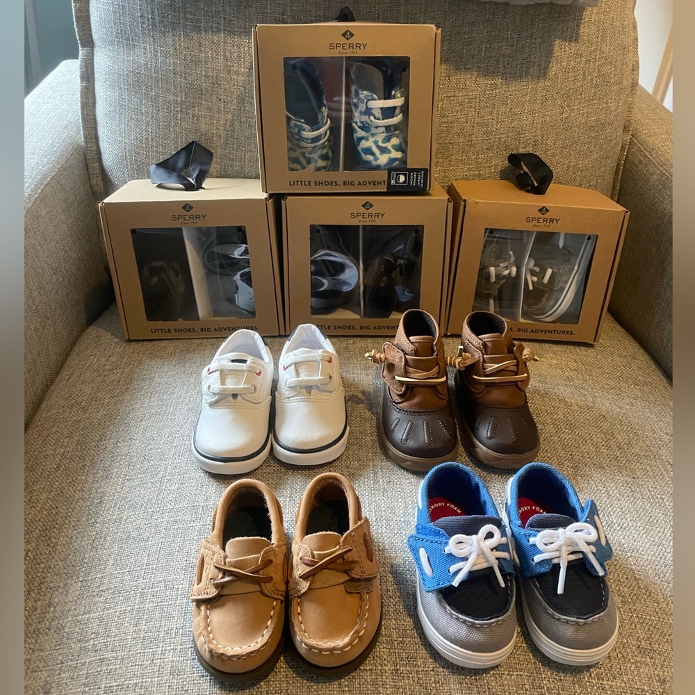 Sperry Baby Shoe Lot! Sizes 1M, 2M & 3M NIB NWOB